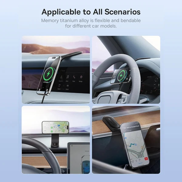 Wireless Car Charger – 15W Fast Charging & Secure Mount