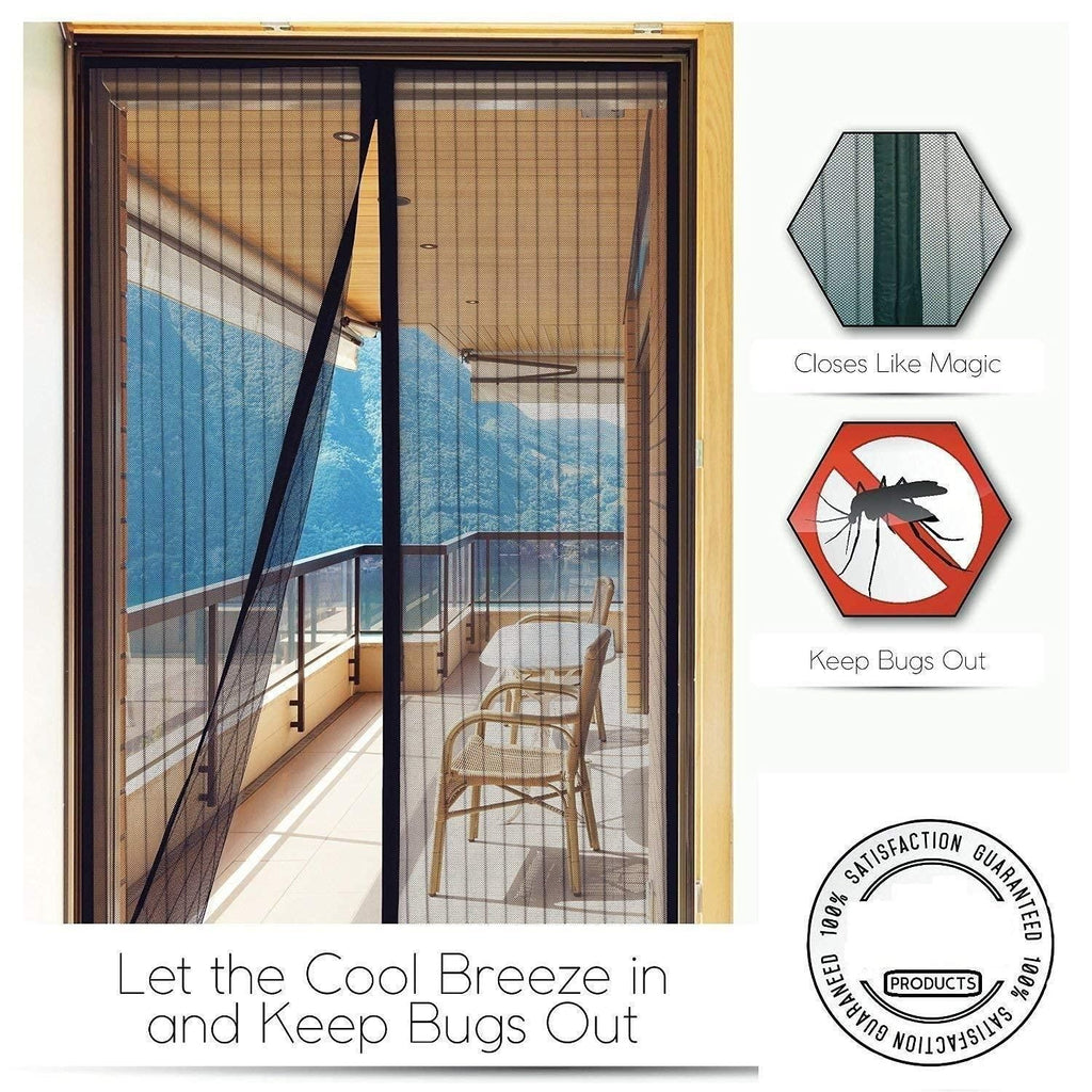 Mesh Screen Net Home Magnetic Foldable Anti Mosquito Door Curtains