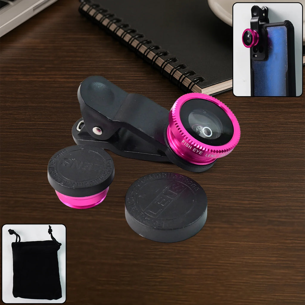 6-in-1 Mobile Content Creator Combo Kit | LED Light, Wireless Mic, Selfie Stick, Tripod, Head Mount & Fisheye Lens