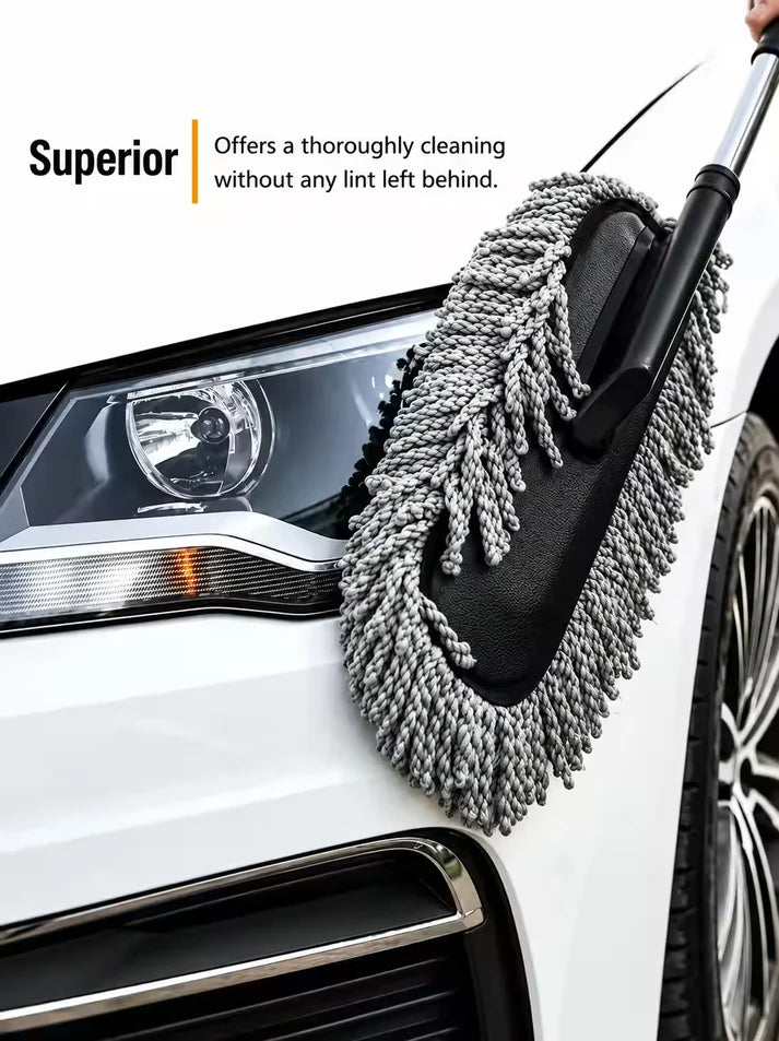 Buy Extendable Microfiber Cleaning Brush (Duster) And Get Car Detailing Brush and Windshield Cleaning Tablets Worth Rs. 599/- FREE!! New Offer