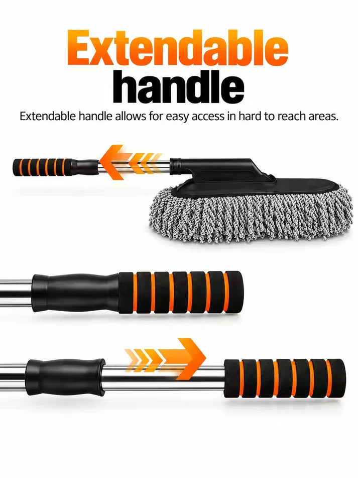 Buy Extendable Microfiber Cleaning Brush (Duster) And Get Car Detailing Brush and Windshield Cleaning Tablets Worth Rs. 599/- FREE!! New Offer